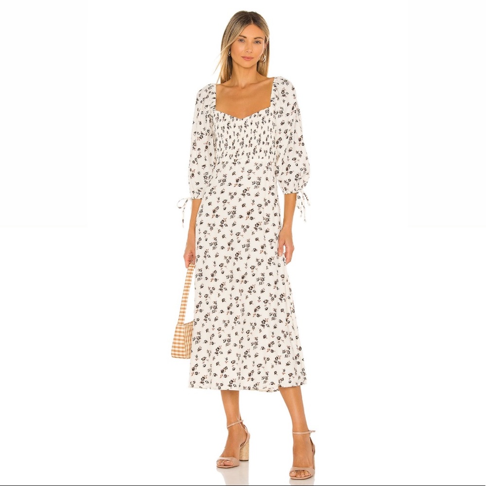 FAITHFULL THE BRAND Paola Midi Dress